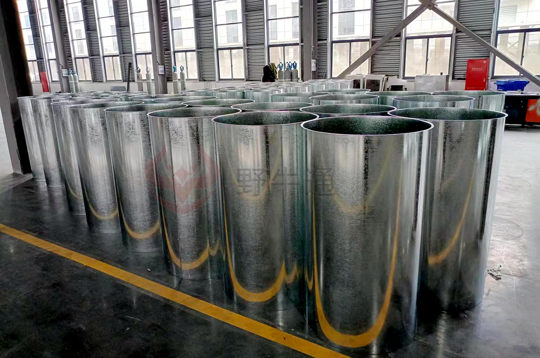 鍍鋅鐵皮焊管（角鐵法蘭鏈接）